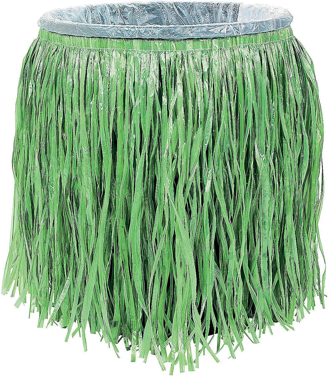 Skirt Trash Can Cover – Luau and Tropical Party Decor – CookingFreshs